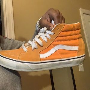 Yellow/cheddar high top vans